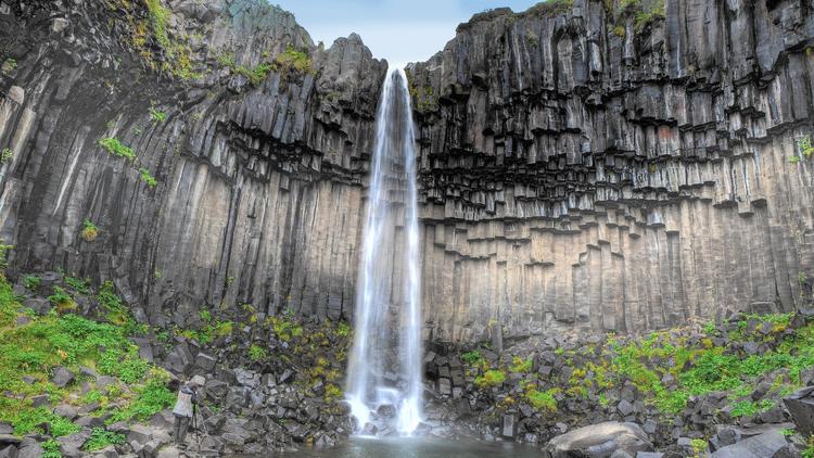 Svartifoss or “black fall” is a magnificent waterfall surrounded by black lava that is a popular tourist attraction in Vatnajokull National Park in Iceland. (Baltimore Sun, Ragnar Th. Sigurdsson / Arctic Images)