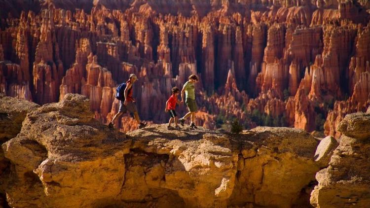 travelers on a Backroad walking vacation at Bryce Canyon National Park